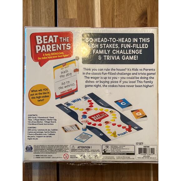 Beat‎ the Parents, Board Game, A Family Showdown, SealedHigh Stakes Twist, New - Picture 2 of 2